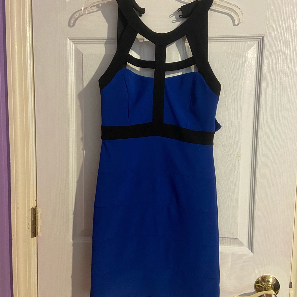 Blue/Black Mini Dress Junior Size 1